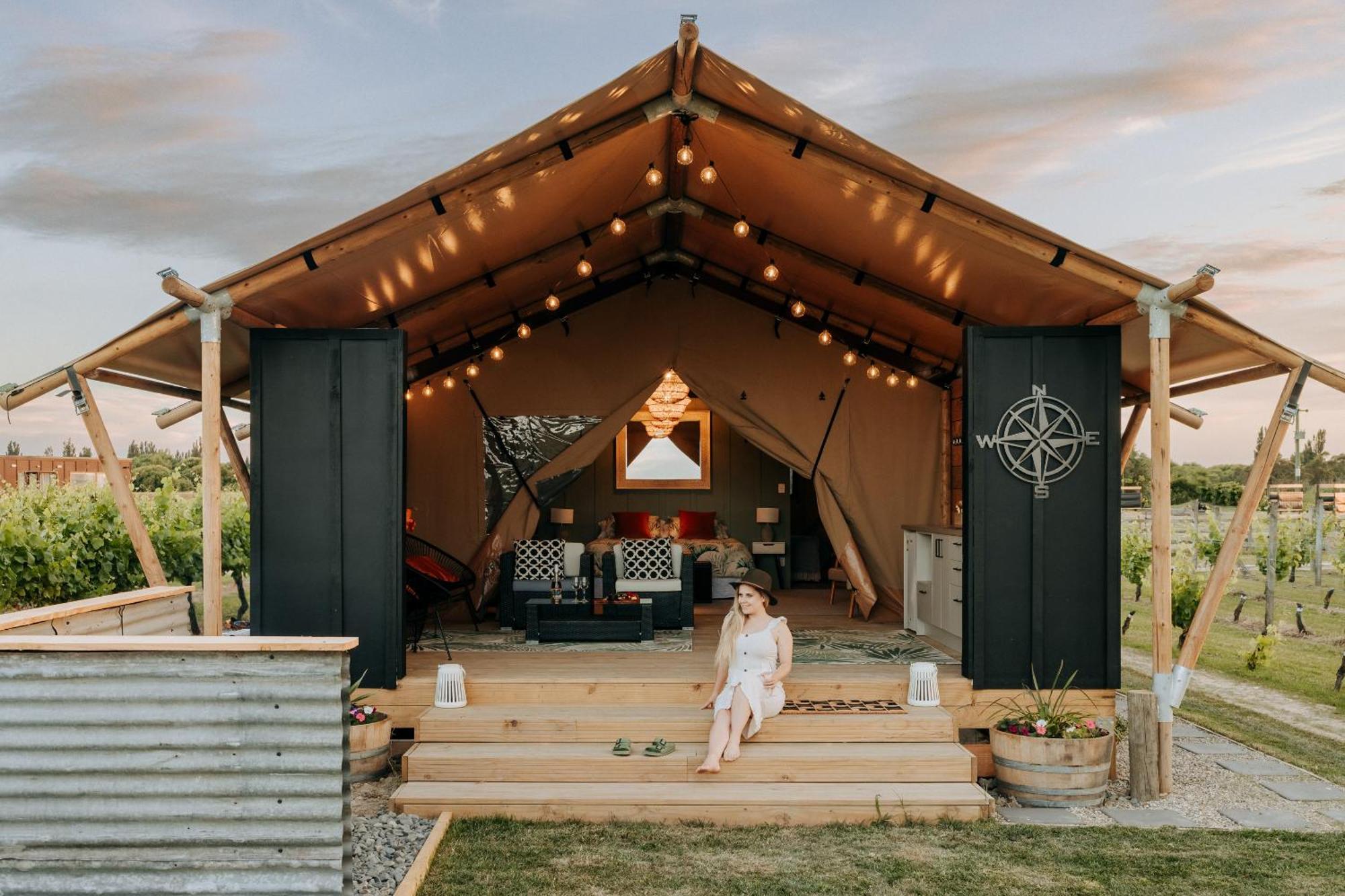 Villas & Vines Glamping Hastings Kültér fotó